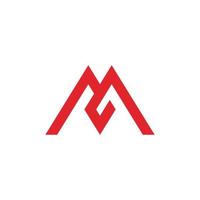 Letter M minimal logo icon design template elements vector