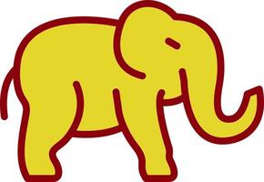 diseño de icono de vector de elefante