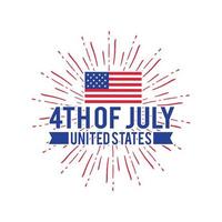 4th of July independence day t shirt design vector