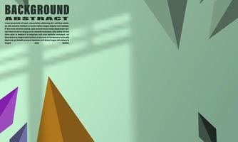 Abstract Geoometric Diamond Emerald Color Background Tosca Shadow Overlay EPS 10 vector