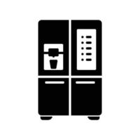 Smart fridge icon with internet of think or IoT technology vector