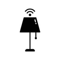 Smart lamp icon vector