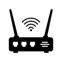 Internet router icon for channeling wireless internet vector