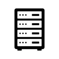 Server icon for cloud storage or internet network vector