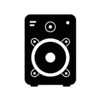 icono de altavoz activo para fines multimedia como karaoke y música vector