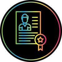 diseño de icono de vector de certificado