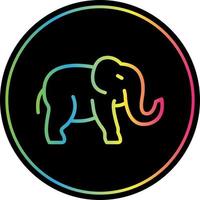 diseño de icono de vector de elefante