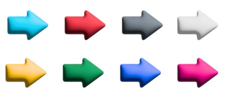 arrow colored icons design with elements for mobile concepts and web apps. collection modern infographic and pictogram. png