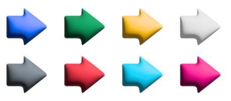 arrow colored icons design with elements for mobile concepts and web apps. Collection modern infographic and pictogram. png