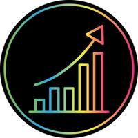 Growth Graph Vector Icon Design