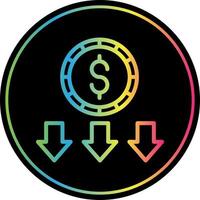 Money Loss Vector Icon Design