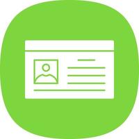 Id Card Vector Icon Design