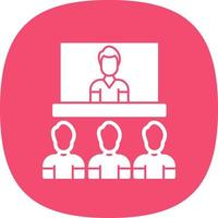 Video Conference Vector Icon Design