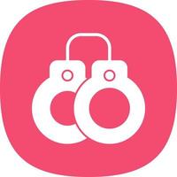 Handcuffs Vector Icon Design