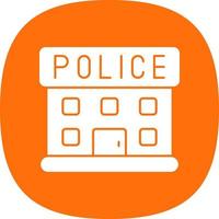 Police Station Vector Icon Design