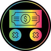 sin diseño de icono de vector de dinero