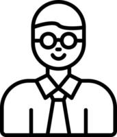 Professor Vector Icon Design