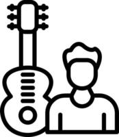 Guitarist Vector Icon Design