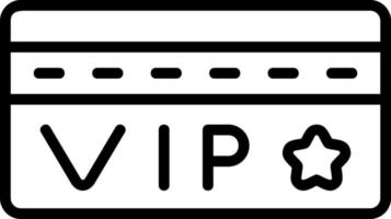 Vip Card Vector Icon Design