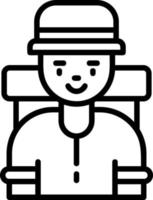 Traveller Vector Icon Design
