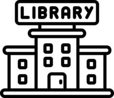diseño de icono de vector de biblioteca