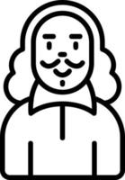 Shakespeare Vector Icon Design