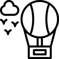 Air Balloon Vector Icon Design