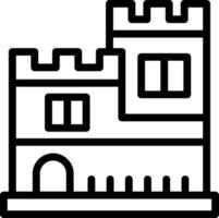 diseño de icono de vector de castillo