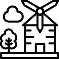 Windmill Vector Icon Design