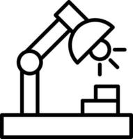 Desk Lamp Vector Icon Design