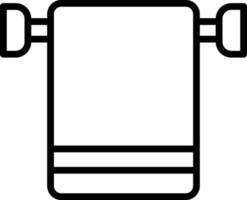 Towel Rack Vector Icon Design