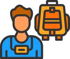 Tourist Vector Icon Design