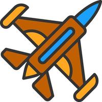 Jet Plane Vector Icon Design