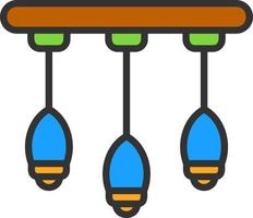 Chandelier Vector Icon Design