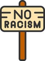 No Racism Vector Icon Design