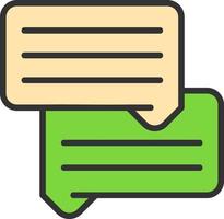 Discussion Vector Icon Design