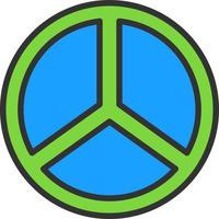 Peace Symbol Vector Icon Design