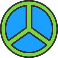 Peace Symbol Vector Icon Design