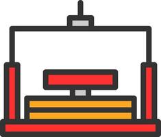 Chairlift Vector Icon Design