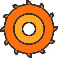 Circular Saw Vector Icon Design