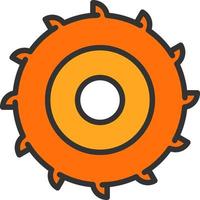 Circular Saw Vector Icon Design