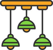 Ceiling Light Vector Icon Design