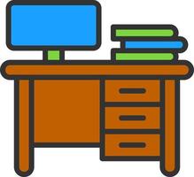 Work Table Vector Icon Design