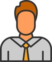 Male Employee Vector Icon Design