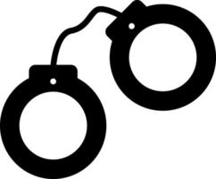 Handcuffs Vector Icon Design