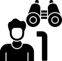 Hiker Vector Icon Design