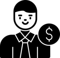 Banker Vector Icon Design