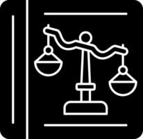 Law Book Vector Icon Design