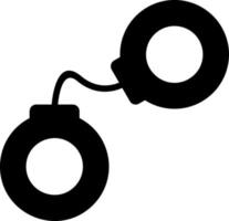 Handcuffs Vector Icon Design