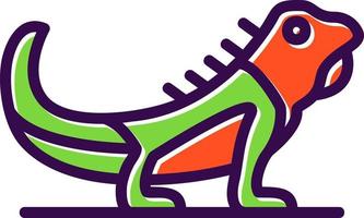 diseño de icono de vector de iguana